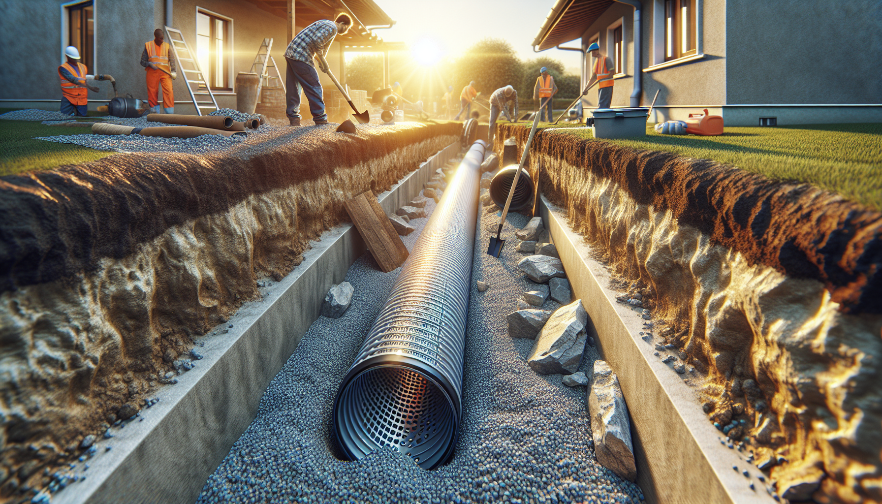 Drenaż w gruncie od A do Z: praktyczne wskazówki projektowe i materiałowe dla działek i budynków Drenaż w gruncie od A do Z: praktyczne wskazówki projektowe i materiałowe dla działek i budynków