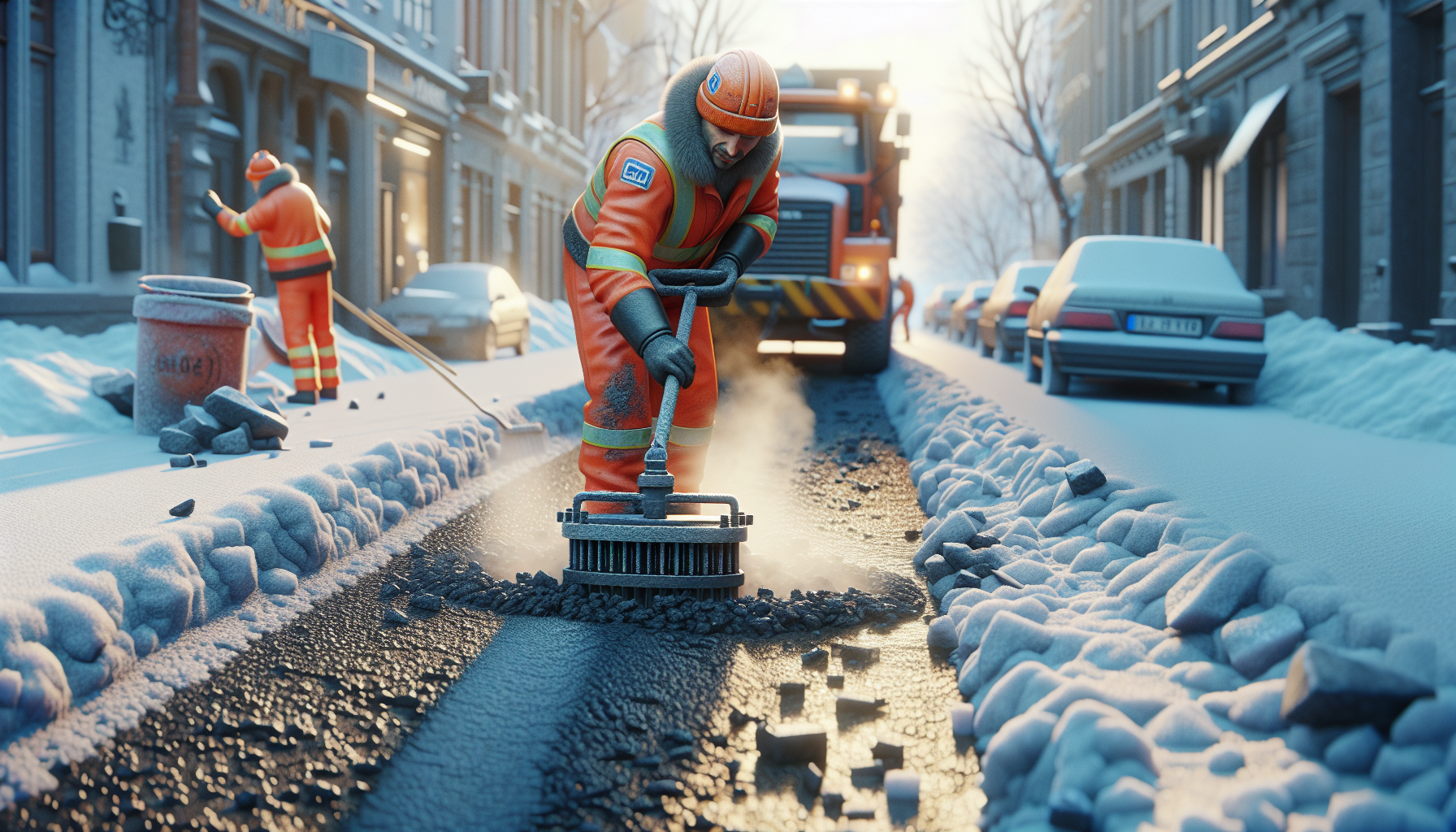 Mrozowe uszkodzenia asfaltu: przyczyny, rodzaje i naprawa ubytków asfaltem na zimno Mrozowe uszkodzenia asfaltu: przyczyny, rodzaje i naprawa ubytków asfaltem na zimno